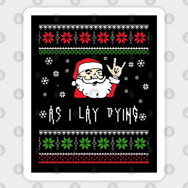 as i santa metal Sticker by mantaplaaa